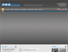 Tablet Screenshot of prointech.pl